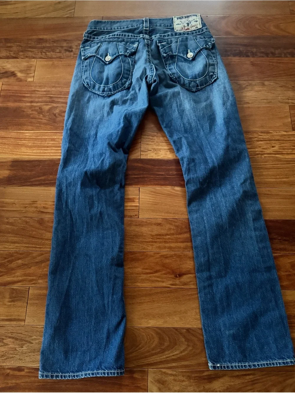 Vintage Joey True Religion Straight Jeans - Indigo Blue Wash